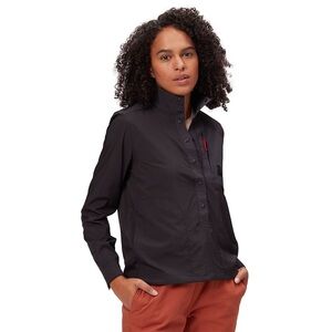 Topo Designs Women Black Tech Popover Longsleeve Size S